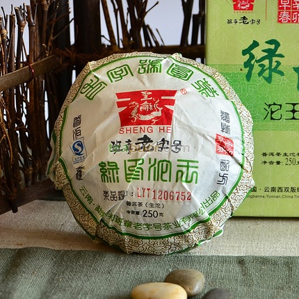 2012年圣和茶业 绿印青沱 生茶 250克