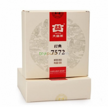 2012年大益 经典7572 熟茶 150克