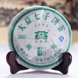 2005年大益 金色韵象（绿色版） 生茶 400克